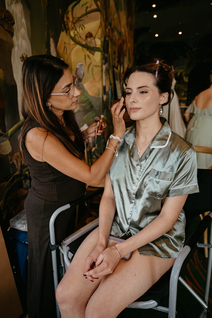 bridesmaids hair and makeup